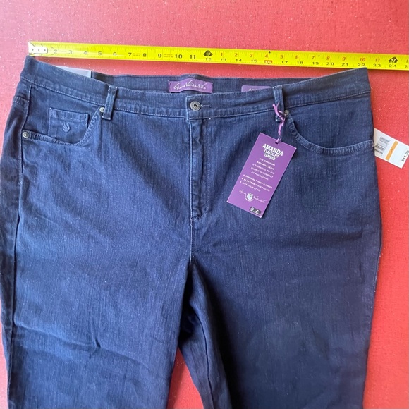 Gloria Vanderbilt Amanda Denim 5 Pocket Stretch Jeans 24W Average 30” Inseam NWT - Picture 9 of 15